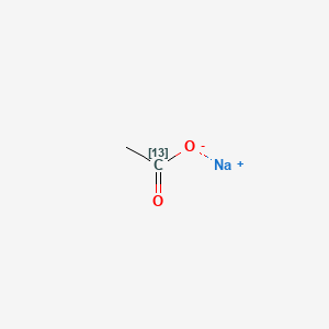 Chemical structure of Sodium acetate-1-(13C)