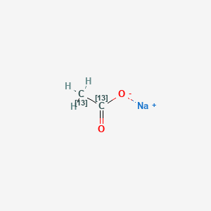 Chemical structure of Sodium acetate-13C?