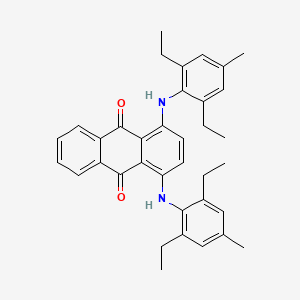 Chemical structure of Solvent Blue 97