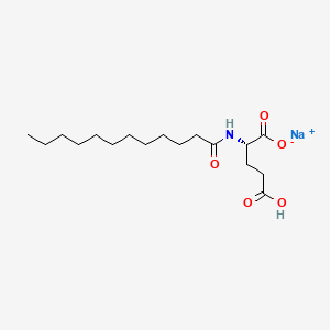 Chemical structure of Sodium lauroyl glutamate