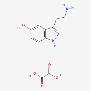 Chemical structure of Serotonin hydrogenoxalate