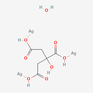 Chemical structure of Silver(I) citrate hydrate