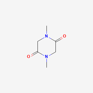 Chemical structure of Sarcosine anhydride