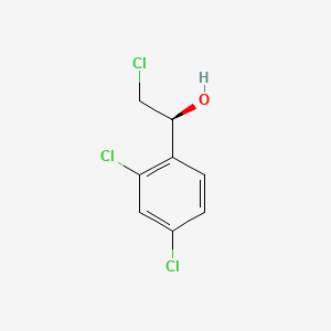 Chemical structure of (1S)-2-chloro-1-(2,4-dichlorophenyl)ethan-1-ol
