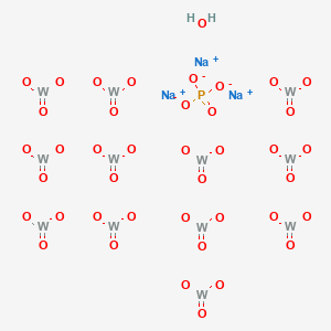Chemical structure of Sodium phosphotungstate hydrate