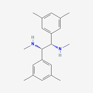 Chemical structure of (1S,2S)-1,2-bis(3,5-dimethylphenyl)-N1,N2-dimethylethane-1,2-diamine