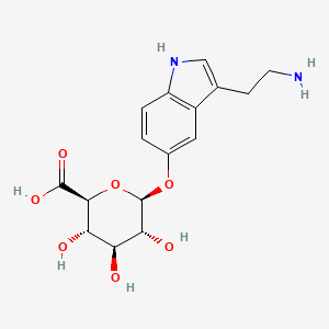 Chemical structure of Serotonin β-D-Glucuronide