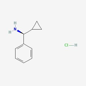 Chemical structure of (1S)-Cyclopropylphenylmethylamine Hydrochloride