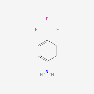 Chemical structure of 4-(Trifluoromethyl)aniline