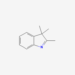 Chemical structure of 2,3,3-Trimethylindolenine