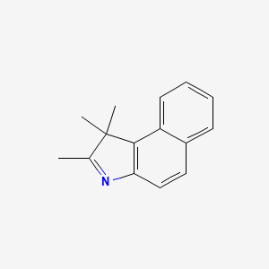 Chemical structure of 1,1,2-Trimethylbenz[e]indole