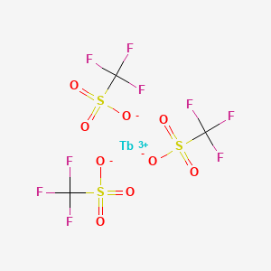Chemical structure of Terbium trifluoromethanesulfonate
