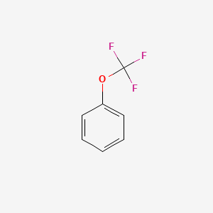 Chemical structure of (Trifluoromethoxy)benzene