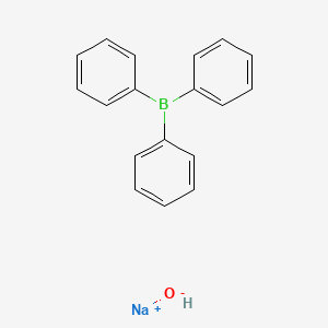 Chemical structure of Sodium hydroxytriphenylborate
