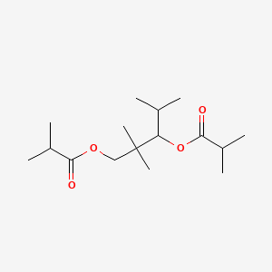Chemical structure of 2,2,4-Trimethyl-1,3-pentanediol diisobutyrate