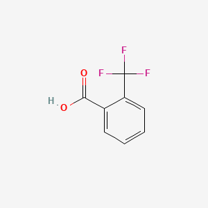 Chemical structure of 2-(Trifluoromethyl)benzoic acid