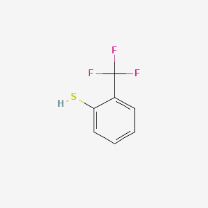 Chemical structure of 2-(Trifluoromethyl)benzenethiol