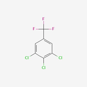 Chemical structure of 3,4,5-Trichlorobenzotrifluoride