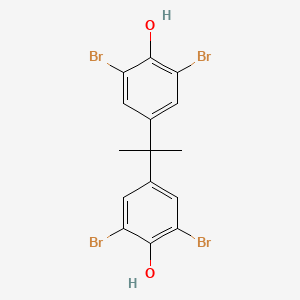 Chemical structure of Tetrabromobisphenol A