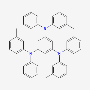 Chemical structure of 1,3,5-Tris[(3-methylphenyl)phenylamino]benzene