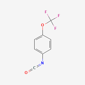 Chemical structure of 4-(Trifluoromethoxy)phenyl isocyanate