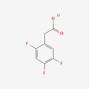 Chemical structure of 2,4,5-Trifluorophenylacetic Acid