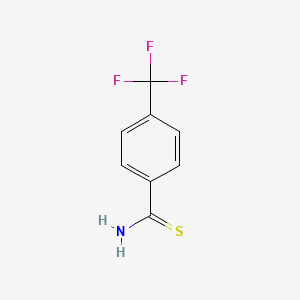 Chemical structure of 4-(Trifluoromethyl)thiobenzamide