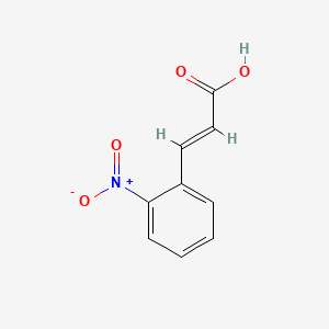 Chemical structure of trans-2-Nitrocinnamic acid