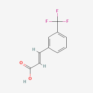 Chemical structure of 3-Trifluoromethylcinnamic acid