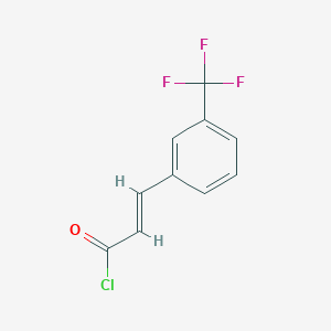 Chemical structure of 3-(Trifluoromethyl)cinnamoyl chloride