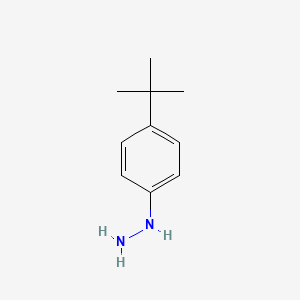Chemical structure of 4-tert-Butylphenylhydrazine monohydrochloride