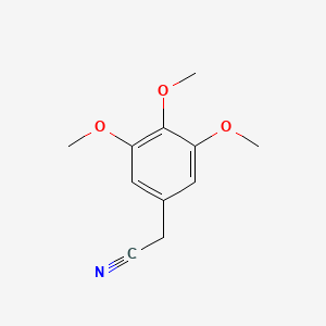 Chemical structure of 3,4,5-Trimethoxyphenylacetonitrile