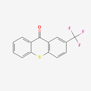 Chemical structure of 2-(Trifluoromethyl)thioxanthen-9-one