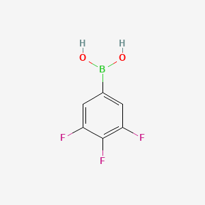 Chemical structure of 3,4,5-Trifluorophenylboronic acid