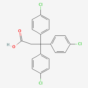 Chemical structure of 3,3,3-Tris(4-chlorophenyl)propionic acid