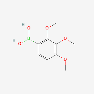 Chemical structure of 2,3,4-Trimethoxyphenylboronic acid (contains varying amounts of Anhydride)