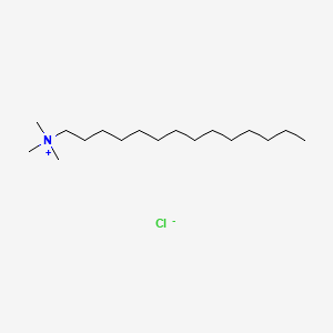 Chemical structure of Tetradecyltrimethylammonium chloride