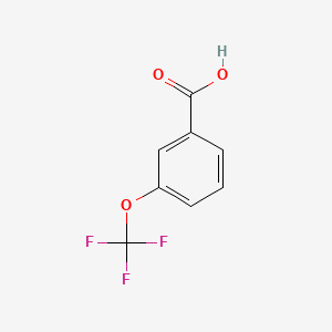 Chemical structure of 3-(Trifluoromethoxy)benzoic acid