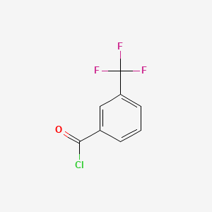 Chemical structure of 3-(Trifluoromethyl)benzoyl chloride