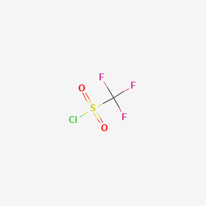 Chemical structure of Trifluoromethanesulfonyl chloride