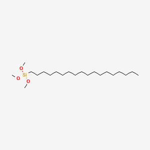 Chemical structure of Octadecyltrimethoxysilane