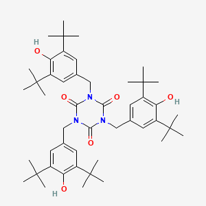 Chemical structure of Tris(3,5-di-tert-butyl-4-hydroxybenzyl) isocyanurate
