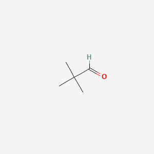 Chemical structure of Pivalaldehyde