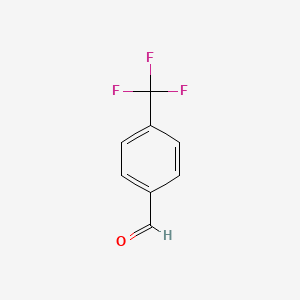 Chemical structure of 4-(Trifluoromethyl)benzaldehyde