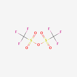 Chemical structure of Trifluoromethanesulfonic anhydride