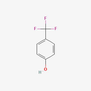 Chemical structure of 4-(Trifluoromethyl)phenol
