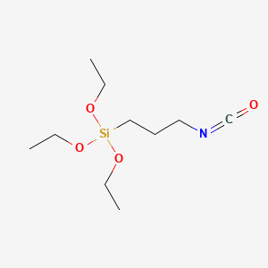 Chemical structure of Isocyanatopropyltriethoxysilane