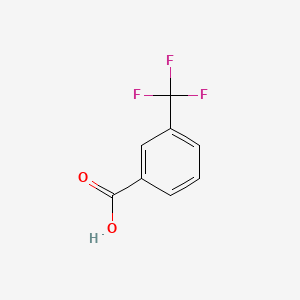 Chemical structure of 3-(Trifluoromethyl)benzoic acid