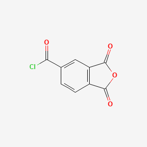 Chemical structure of Trimellitic anhydride chloride