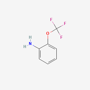 Chemical structure of 2-(Trifluoromethoxy)aniline